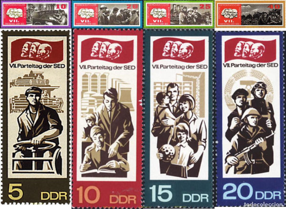 Stamps: 39862 MNH ALEMANIA DEMOCRATICA 1967 7 CONGRESO DEL PARTIDO SOCIALISTA