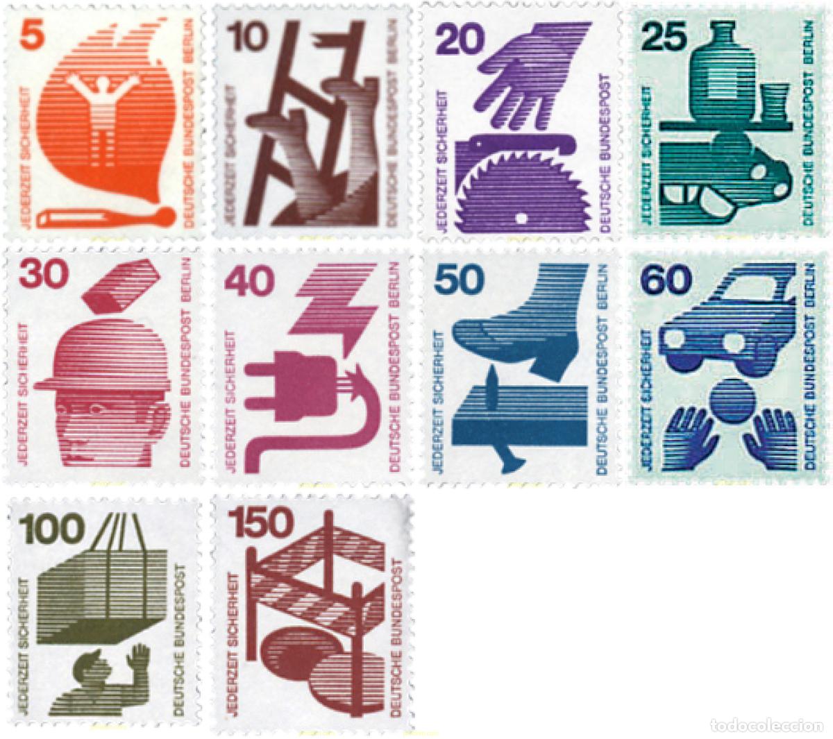 Stamps: 39822 MNH ALEMANIA. Berl&iacute;n 1971 PREVENCION DE ACCIDENTES