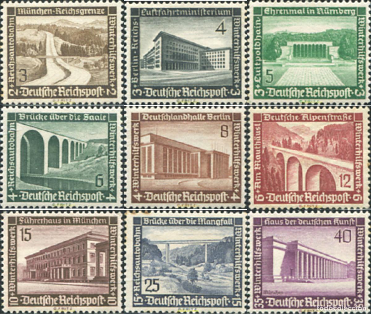 Stamps: 39755 MNH ALEMANIA 1936 CONSTRUCCIONES MODERNAS