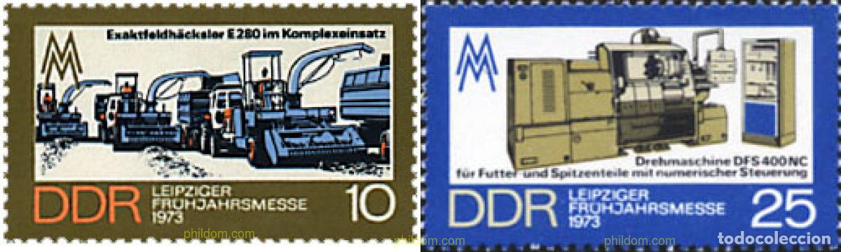 Stamps: 39866 MNH ALEMANIA DEMOCRATICA 1973 FERIA DE PRIMAVERA DE LEIPZIG