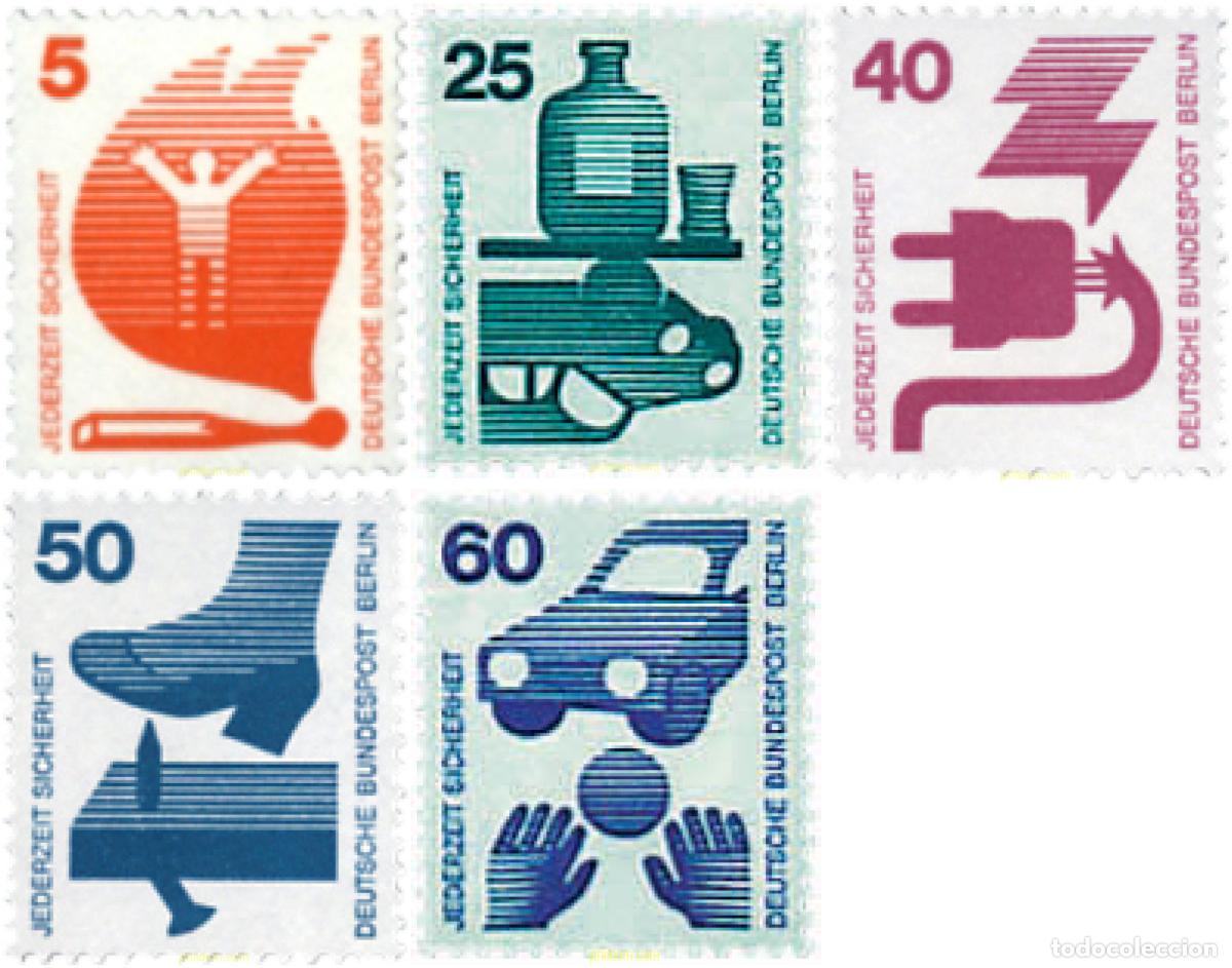 Selos: 243784 MNH ALEMANIA. Berl&iacute;n 1971 PREVENCION DE ACCIDENTES