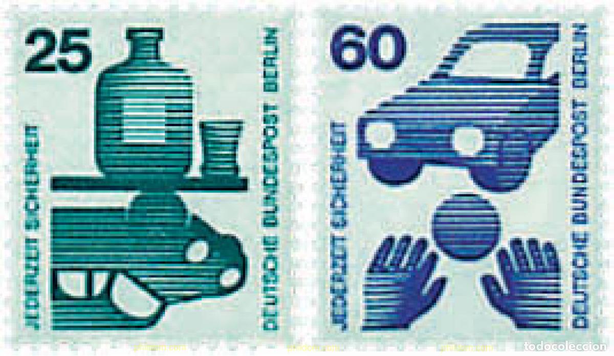 Selos: 243785 MNH ALEMANIA. Berl&iacute;n 1971 PREVENCION DE ACCIDENTES