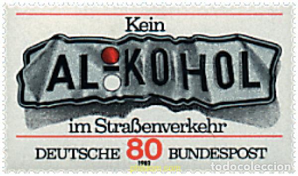 Selos: 39807 MNH ALEMANIA FEDERAL 1982 CAMPA&Ntilde;A CONTRA EL ALCOHOLISMO