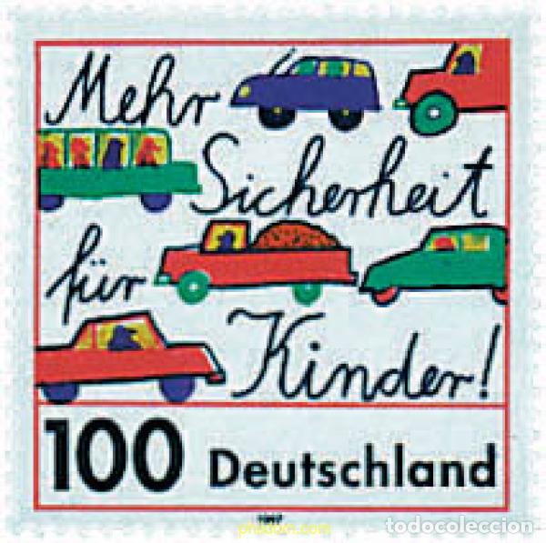 Sellos: 47592 MNH ALEMANIA FEDERAL 1997 SEGURIDAD PARA LOS NI&Ntilde;OS