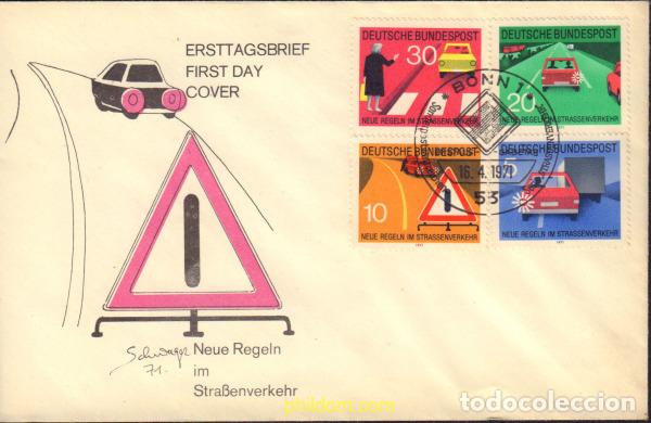 Sellos: 593782 MNH ALEMANIA FEDERAL 1971 NUEVA REGLEMENTACION EN CARRETERA