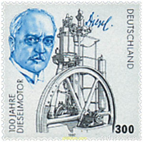 Sellos: 56393 MNH ALEMANIA FEDERAL 1997 CENTENARIO DEL MOTOR DIESEL
