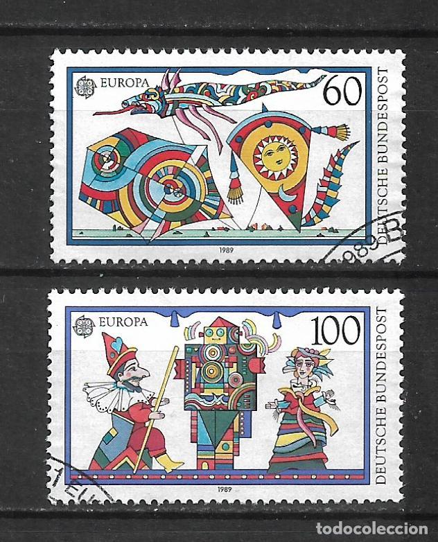 Sellos: alemania 1989 michel 1417/1418 usado - 34/18