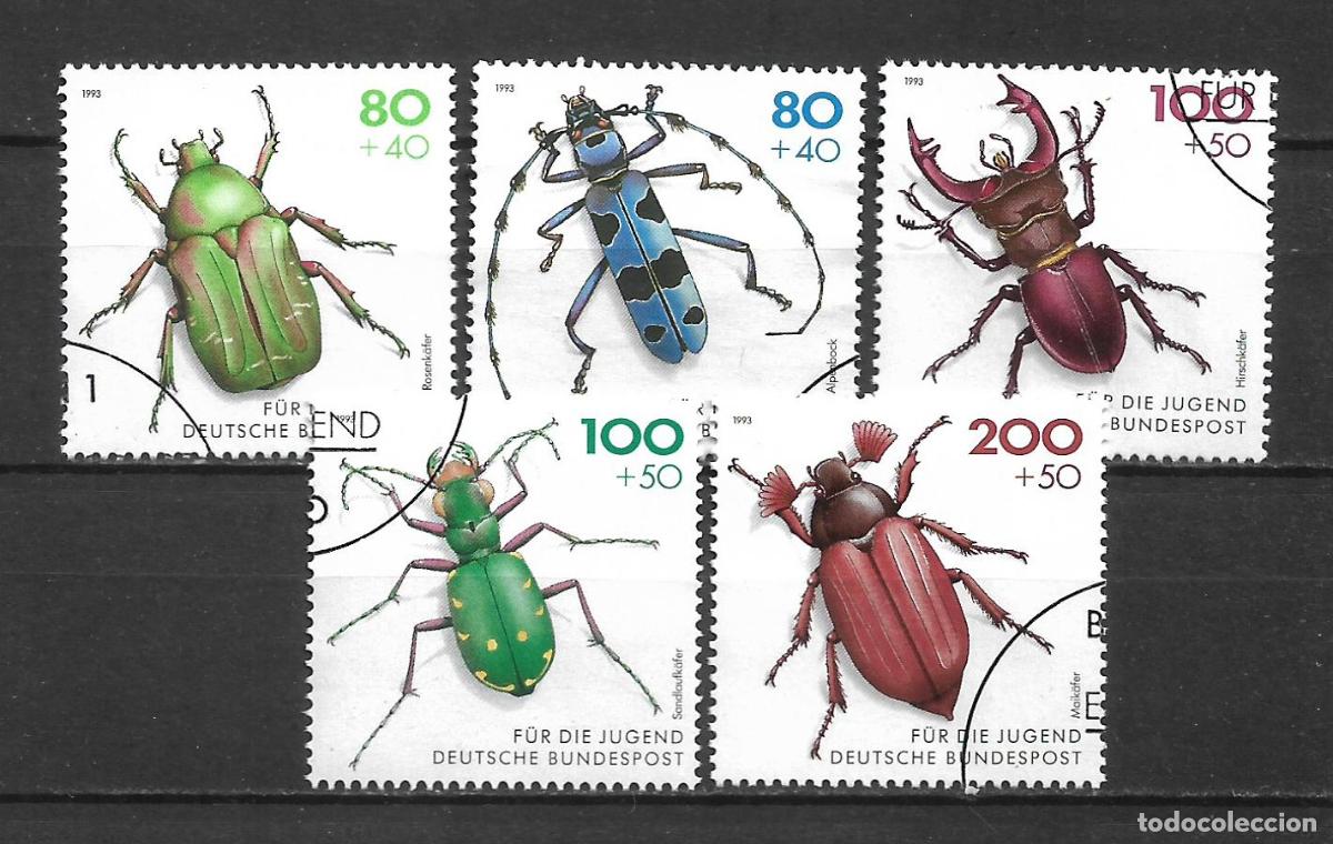 Sellos: alemania 1993 michel 1666/1670 usado - 34/18