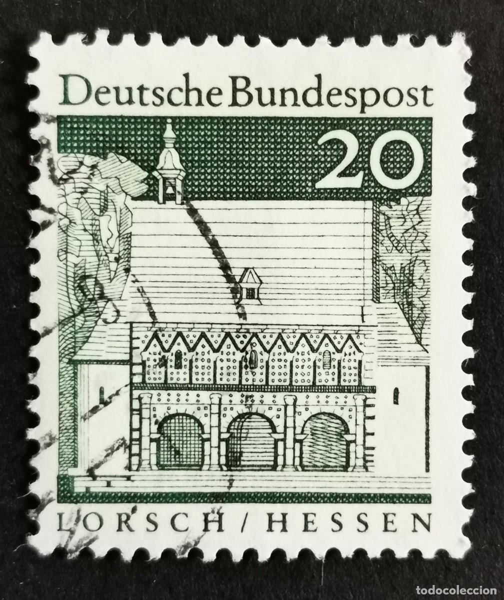Sellos: Sello Alemania R. Federal 1967, Edificios alemanes: Casa guardia Lorsch/Hess, 20 Pf. Michel: DE 491
