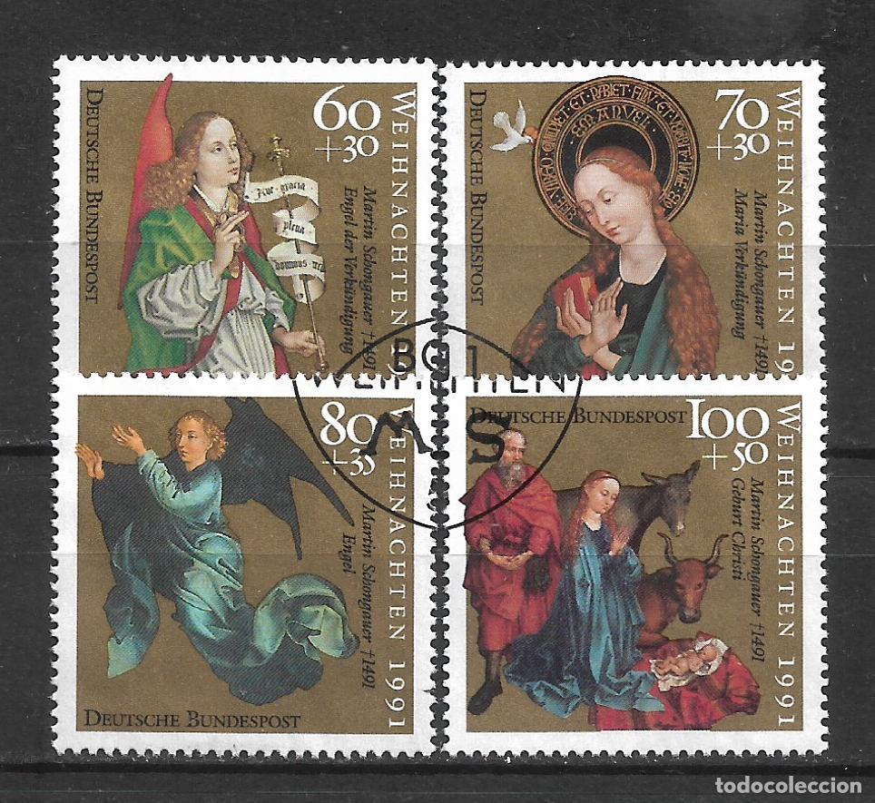 Sellos: alemania 1991 michel 1578/1581 usado - 34/18