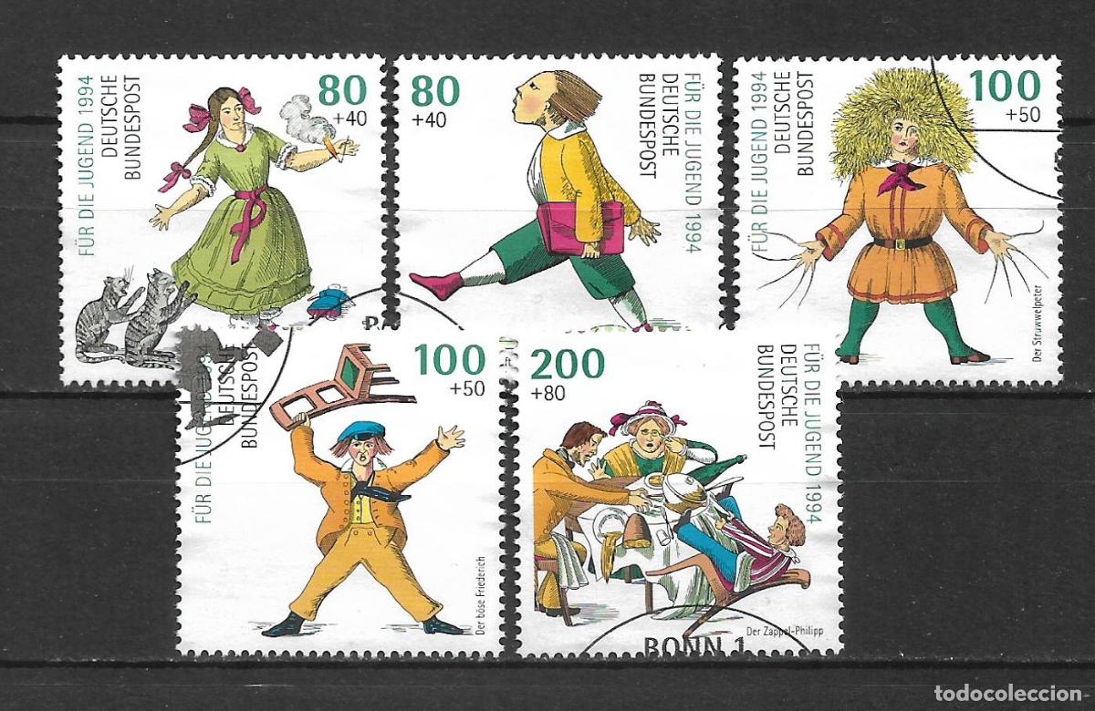 Sellos: alemania 1994 michel 1726/1730 usado - 34/19