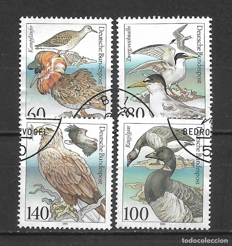 Sellos: alemania 1991 michel 1539/1542 usado - 34/19