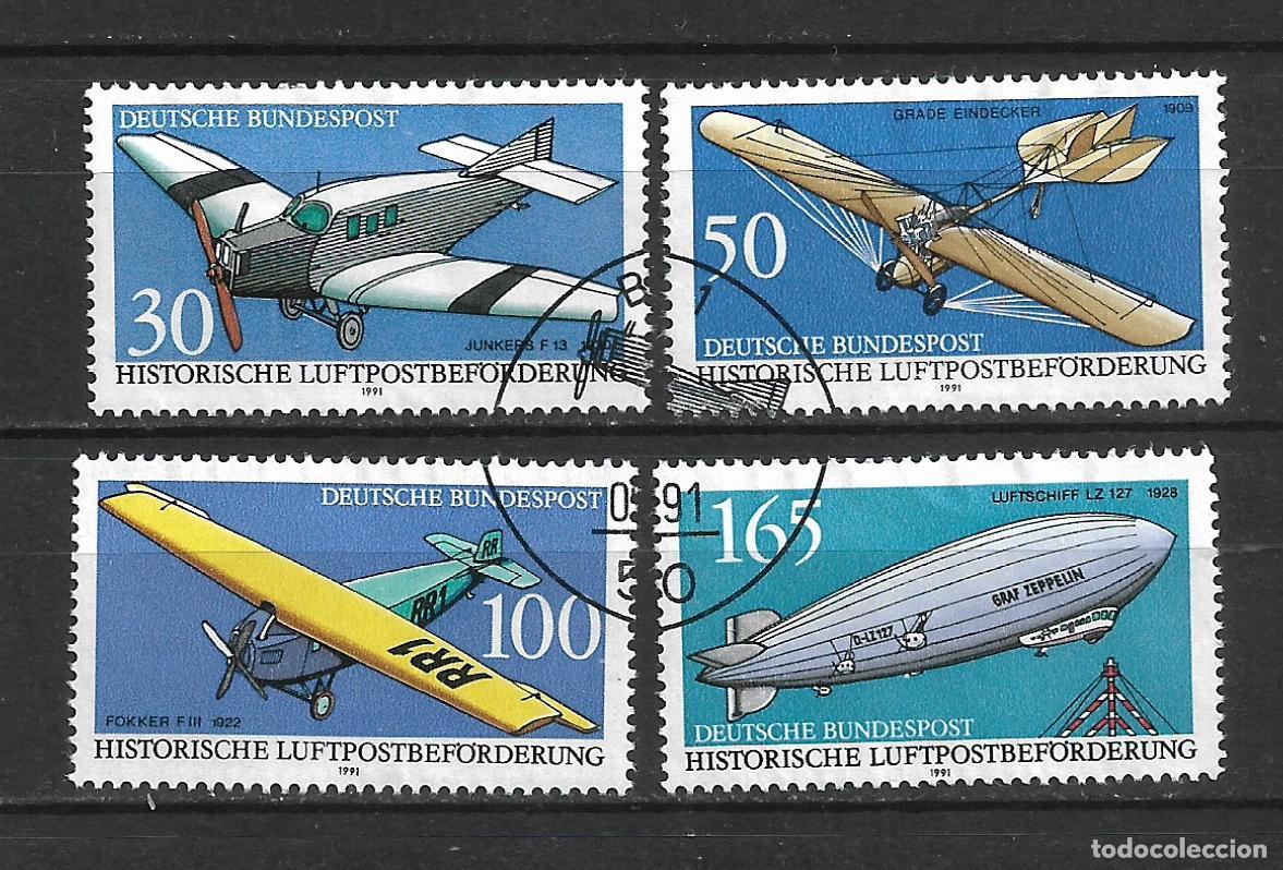Sellos: alemania 1991 michel 1522/1525 usado - 34/19