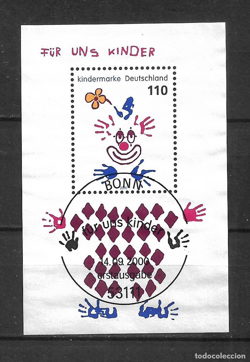 Sellos: alemania 2000 michel hoja bloque 53 usado - 34/19