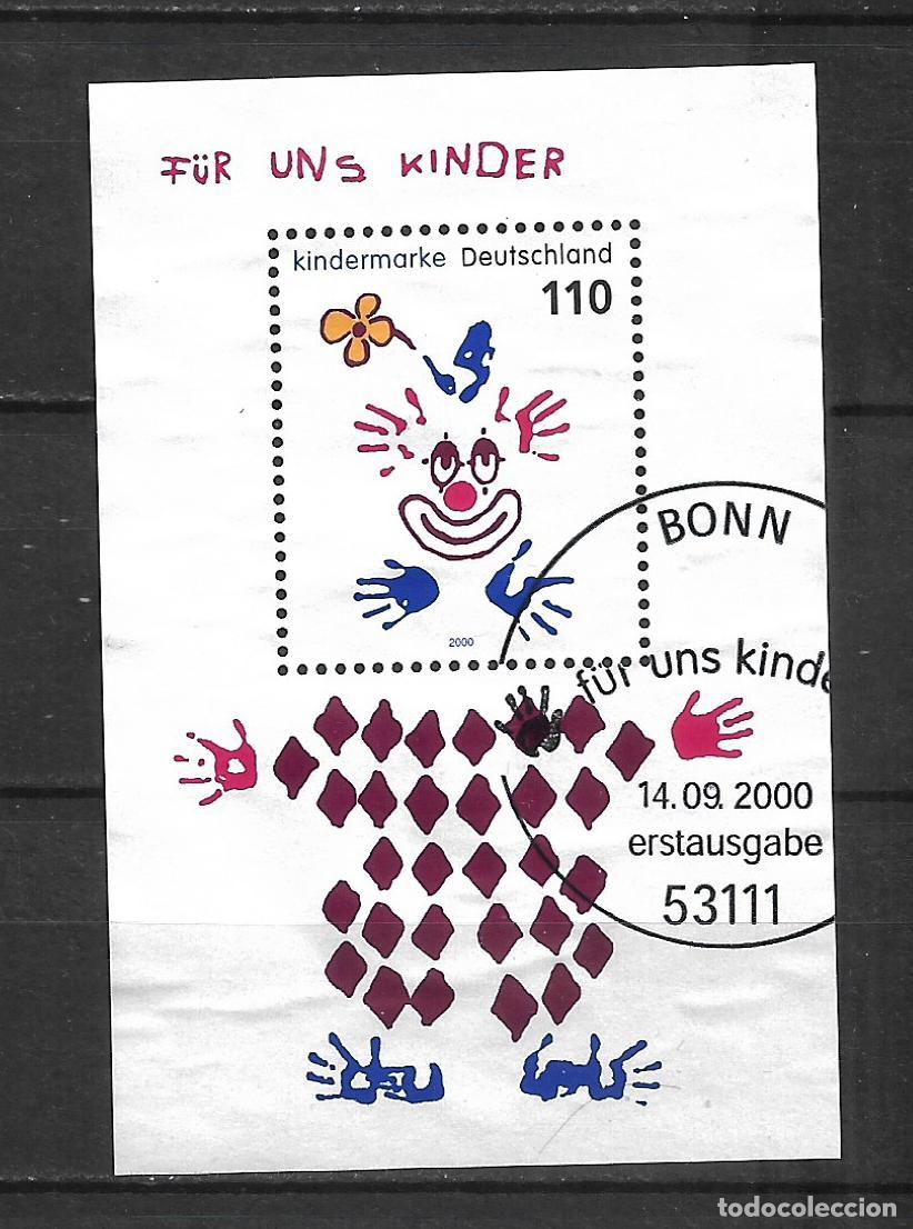 Sellos: alemania 2000 michel hoja bloque 53 usado - 34/19