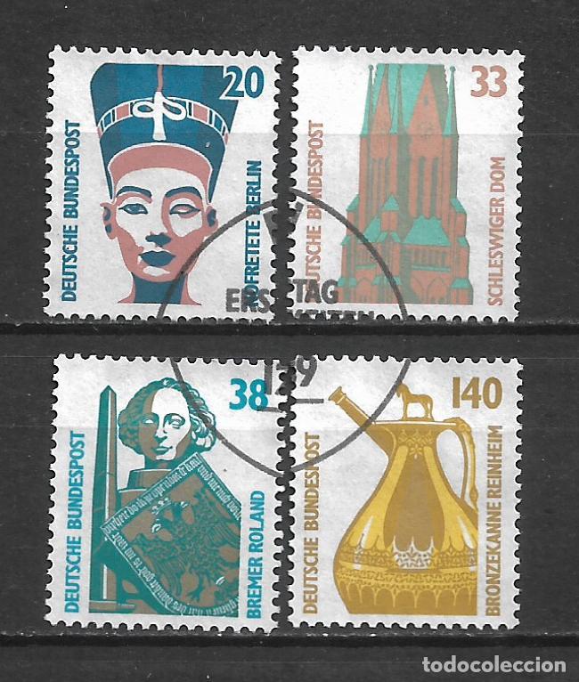 Sellos: alemania 1989 michel 1398/1401 usado - 34/19