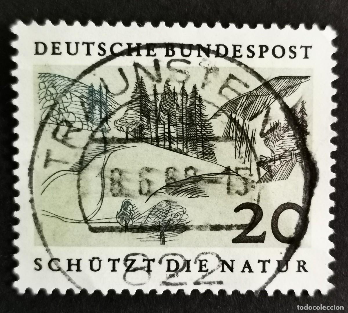 Sellos: Sello Alemania R. Federal 1969, A&ntilde;o Europeo Conservaci&oacute;n Naturaleza 20 Pf. Michel: DE 592
