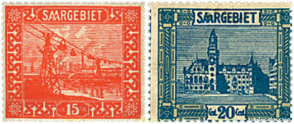 Sellos: 619835 MNH ALEMANIA. Sarre 1923 SERIE BASICA