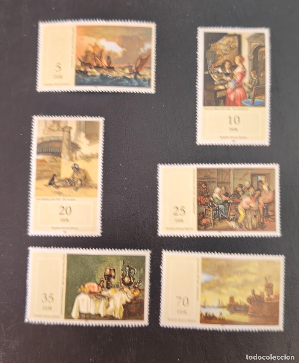 Sellos: DDR 1982 Pinturas del Museo Nacional de Schwerin.Yvert 2375 / 2380 serie completa