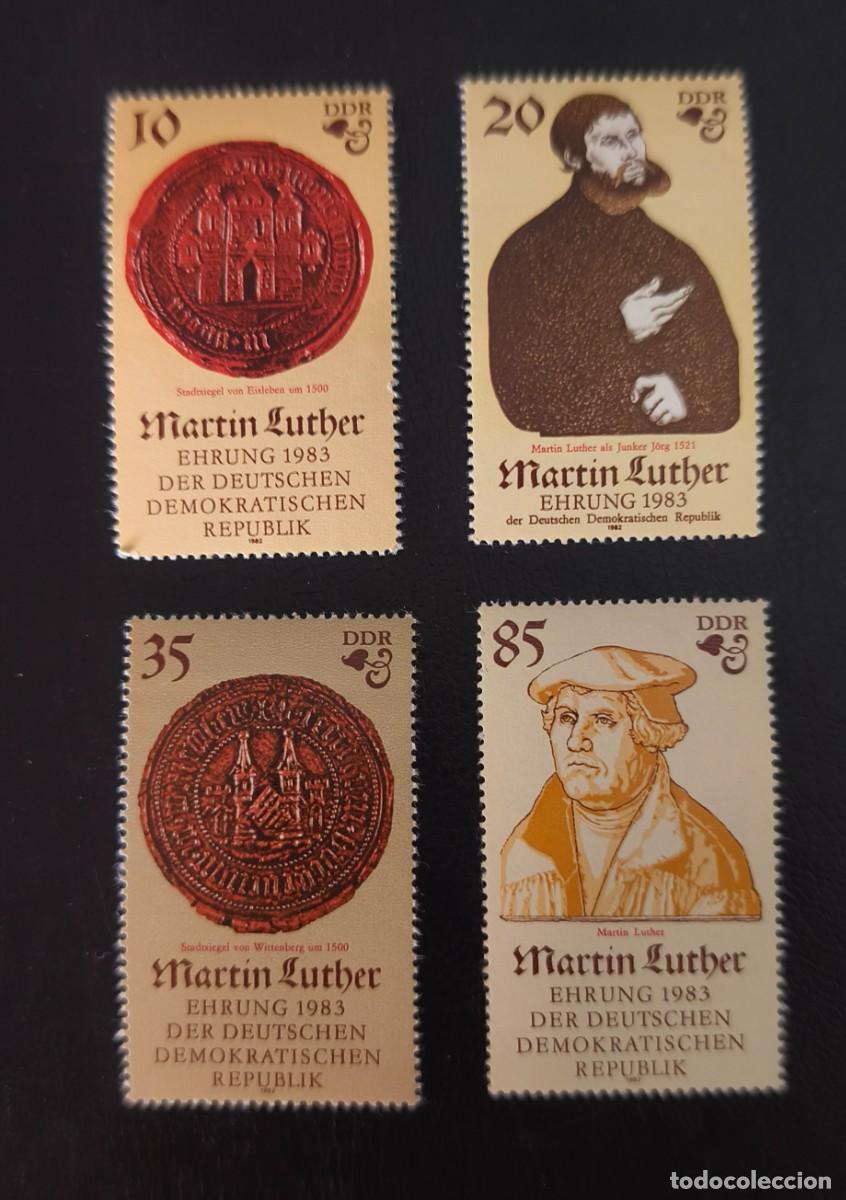 Sellos: DDR 1982 V Centenario del nacimiento de Martin Luther, 1.483 - 1.546. Yvert 2375 / 2380