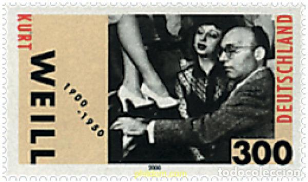 Sellos: 49801 MNH ALEMANIA FEDERAL 2000 CENTENARIO DEL NACIMIENTO DE KURT WEILL