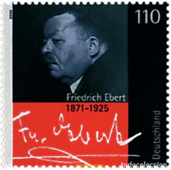 Sellos: 49888 MNH ALEMANIA FEDERAL 2000 75 ANIVERSARIO DE LA MUERTE DE FRIEDRICH EBERT