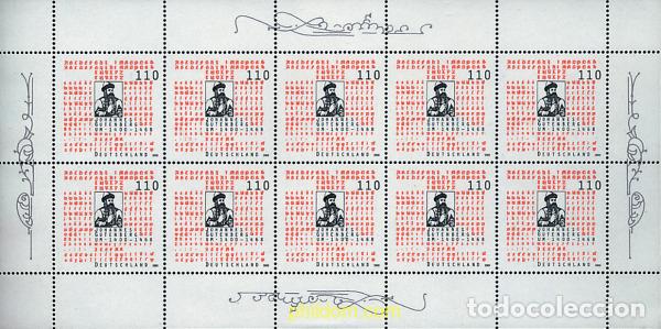 Sellos: 9905 MNH ALEMANIA FEDERAL 2000 600 ANIVERSARIO DEL NACIMIENTO DEL IMPRESOR JOHANNES GUTENBERG