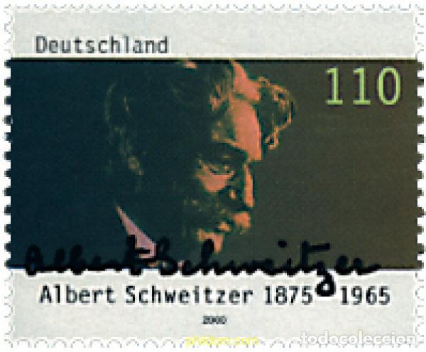 Sellos: 49800 MNH ALEMANIA FEDERAL 2000 125 ANIVERSARIO DEL NACIMIENTO DEL Dr. ALBERT SCHWEITZER