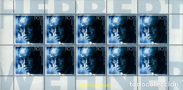 Sellos: 9922 MNH ALEMANIA FEDERAL 2000 10 ANIVERSARIO DE LA MUERTE DE HERBERT WEHNER
