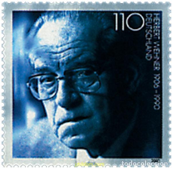 Sellos: 49904 MNH ALEMANIA FEDERAL 2000 10 ANIVERSARIO DE LA MUERTE DE HERBERT WEHNER