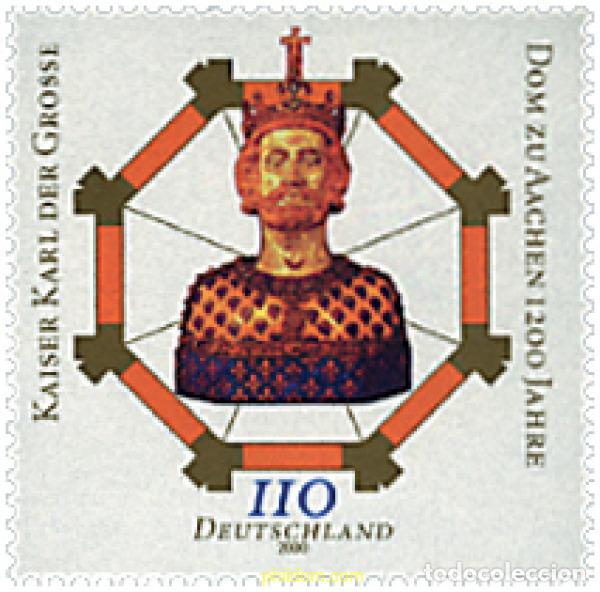 Francobolli: 49909 MNH ALEMANIA FEDERAL 2000 1200 ANIVERSARIO DE LA CATEDRAL DE AIX-LA CHAPELLE