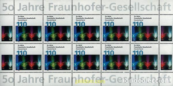 Sellos: 9910 MNH ALEMANIA FEDERAL 1999 50 ANIVERSARIO DE LA SOCIEDAD FRAUNHOFER