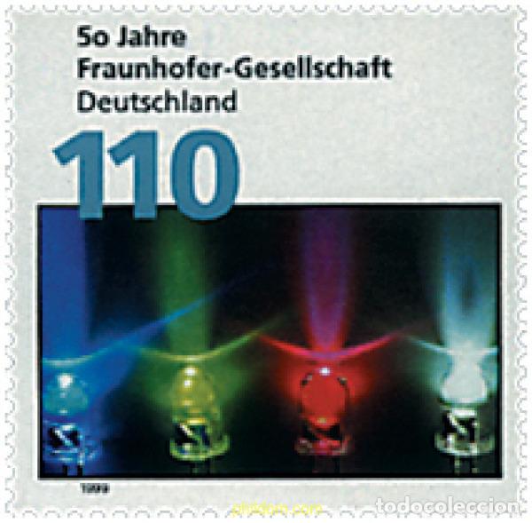 Sellos: 49892 MNH ALEMANIA FEDERAL 1999 50 ANIVERSARIO DE LA SOCIEDAD FRAUNHOFER