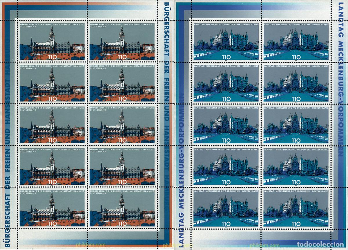 Sellos: 9930 MNH ALEMANIA FEDERAL 1999 EDIFICIOS DE PARLAMENTOS
