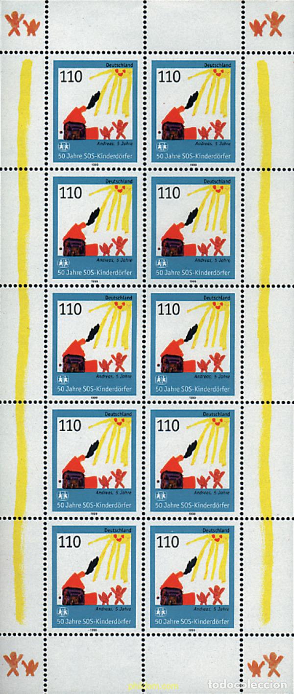 Sellos: 9916 MNH ALEMANIA FEDERAL 1999 50 ANIVERSARIO DE LA CIUDAD DE LOS NI&Ntilde;OS
