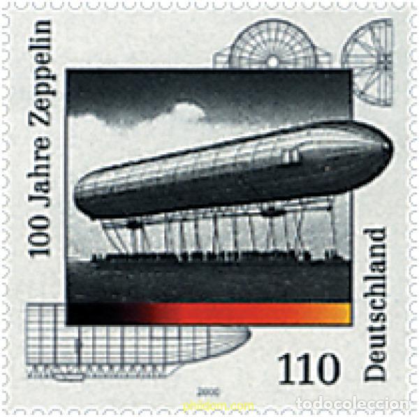 Sellos: 50495 MNH ALEMANIA FEDERAL 2000 CENTENARIO DEL ZEPPELIN