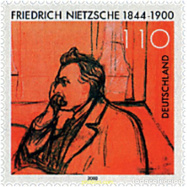 Sellos: 50493 MNH ALEMANIA FEDERAL 2000 CENTENARIO DE LA MUERTE DE FRIEDRICH NIETZSCHE