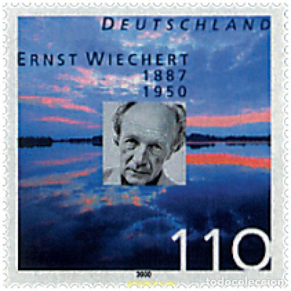 Sellos: 50494 MNH ALEMANIA FEDERAL 2000 50 ANIVERSARIO DE LA MUERTE DE ERNST WIECHERT