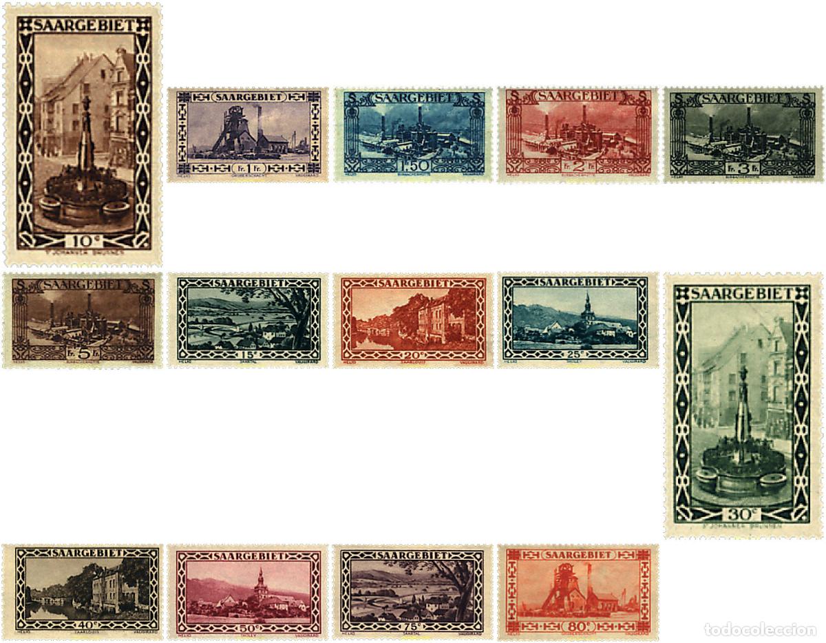 Sellos: 619841 HINGED ALEMANIA. Sarre 1926 SERIE BASICA