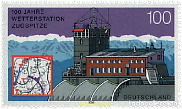 Sellos: 52981 MNH ALEMANIA FEDERAL 2000 CENTENARIO DE LA ESTACION METEOROLOGICA DE ZUGSPITZE