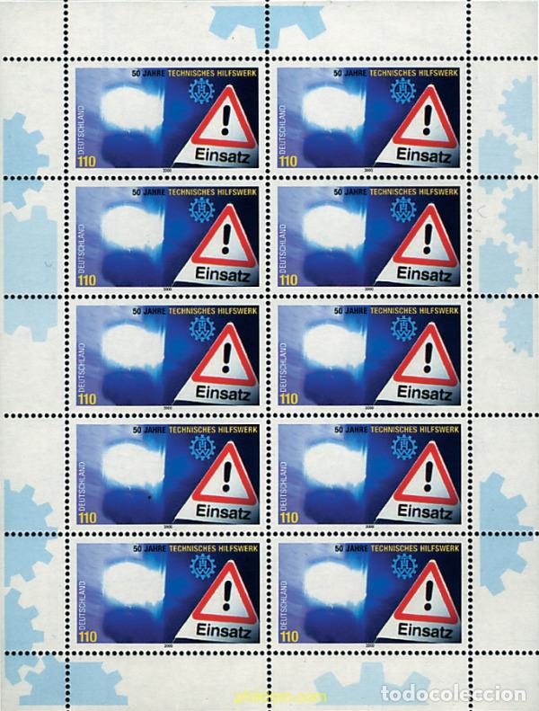 Sellos: 9978 MNH ALEMANIA FEDERAL 2000 50 ANIVERSARIO DEL INSTITUTO FEDERAL. SERVICIO DE SOCORRO TECNICO