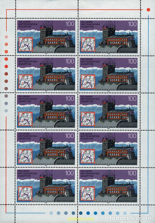 Sellos: 146768 MNH ALEMANIA FEDERAL 2000 CENTENARIO DE LA ESTACION METEOROLOGICA DE ZUGSPITZE