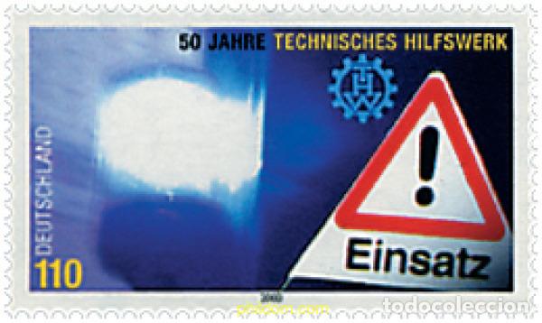 Sellos: 50523 MNH ALEMANIA FEDERAL 2000 50 ANIVERSARIO DEL INSTITUTO FEDERAL. SERVICIO DE SOCORRO TECNICO
