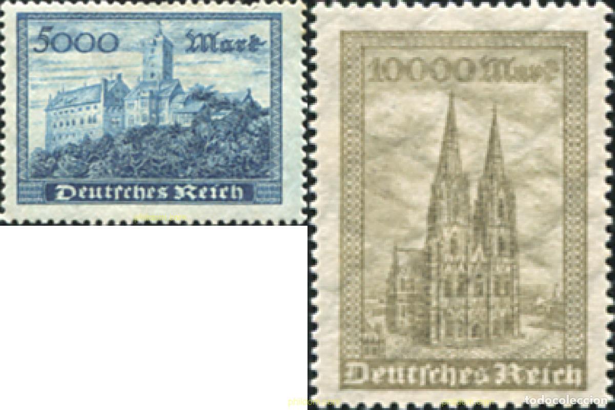 Sellos: 64397 MNH ALEMANIA 1923 EDIFICIOS