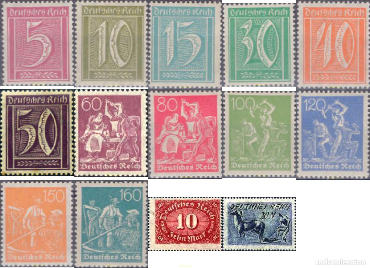 Sellos: 640619 HINGED ALEMANIA 1921 MOTIVOS VARIOS