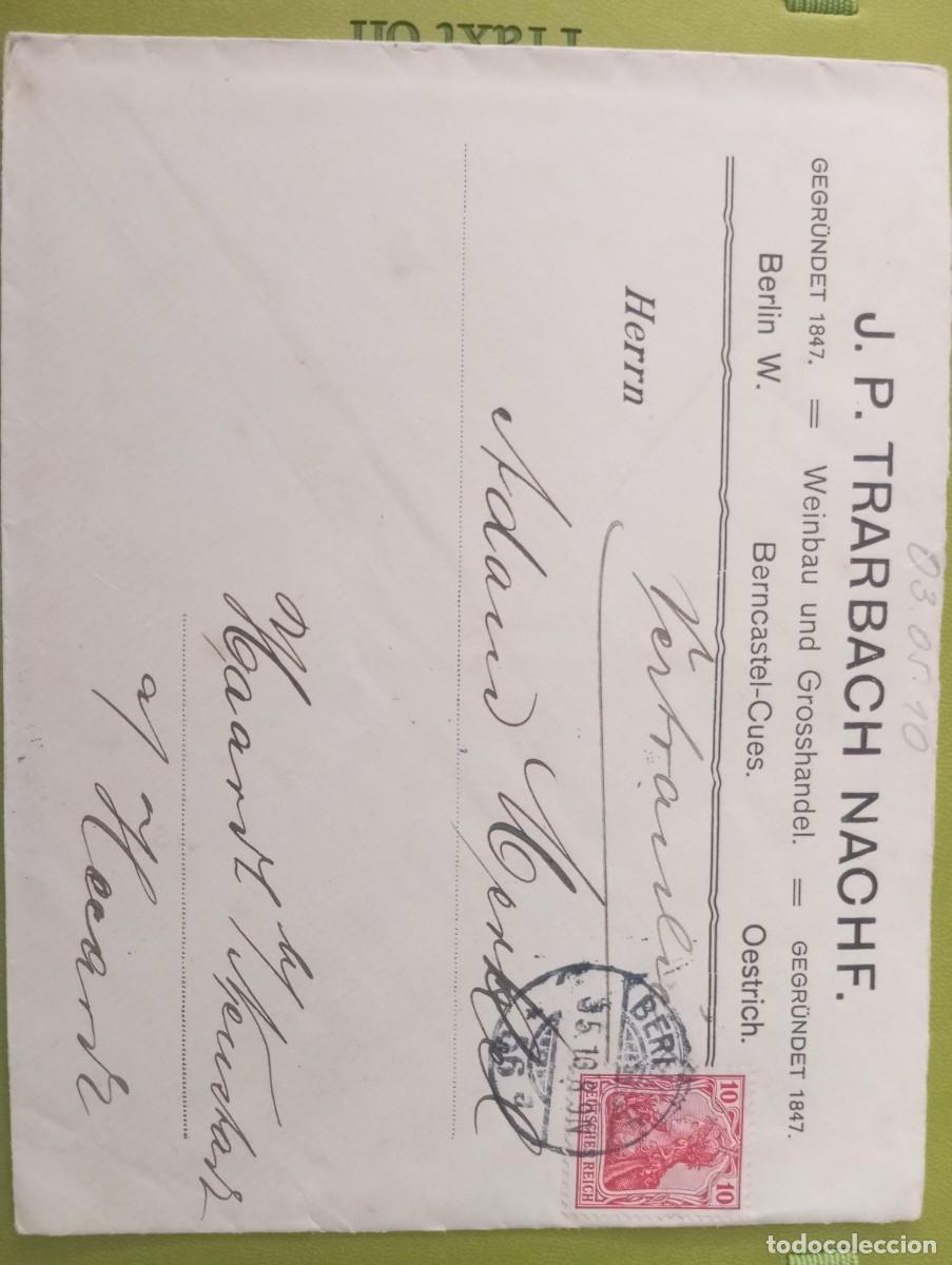 Sellos: ALEMANIA, 1910, CARTA CIRCULADA EN BERL&Iacute;N.