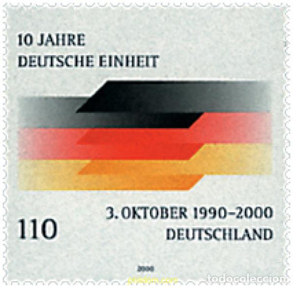 Sellos: 52968 MNH ALEMANIA FEDERAL 2000 10 ANIVERSARIO DE LA REUNIFICACION