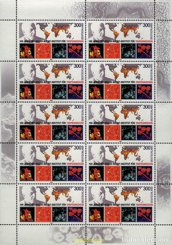 Sellos: 146772 MNH ALEMANIA FEDERAL 2000 CENTENARIO DEL INSTITUTO BERNHARD NOCHT DE MEDICINA TROPICAL