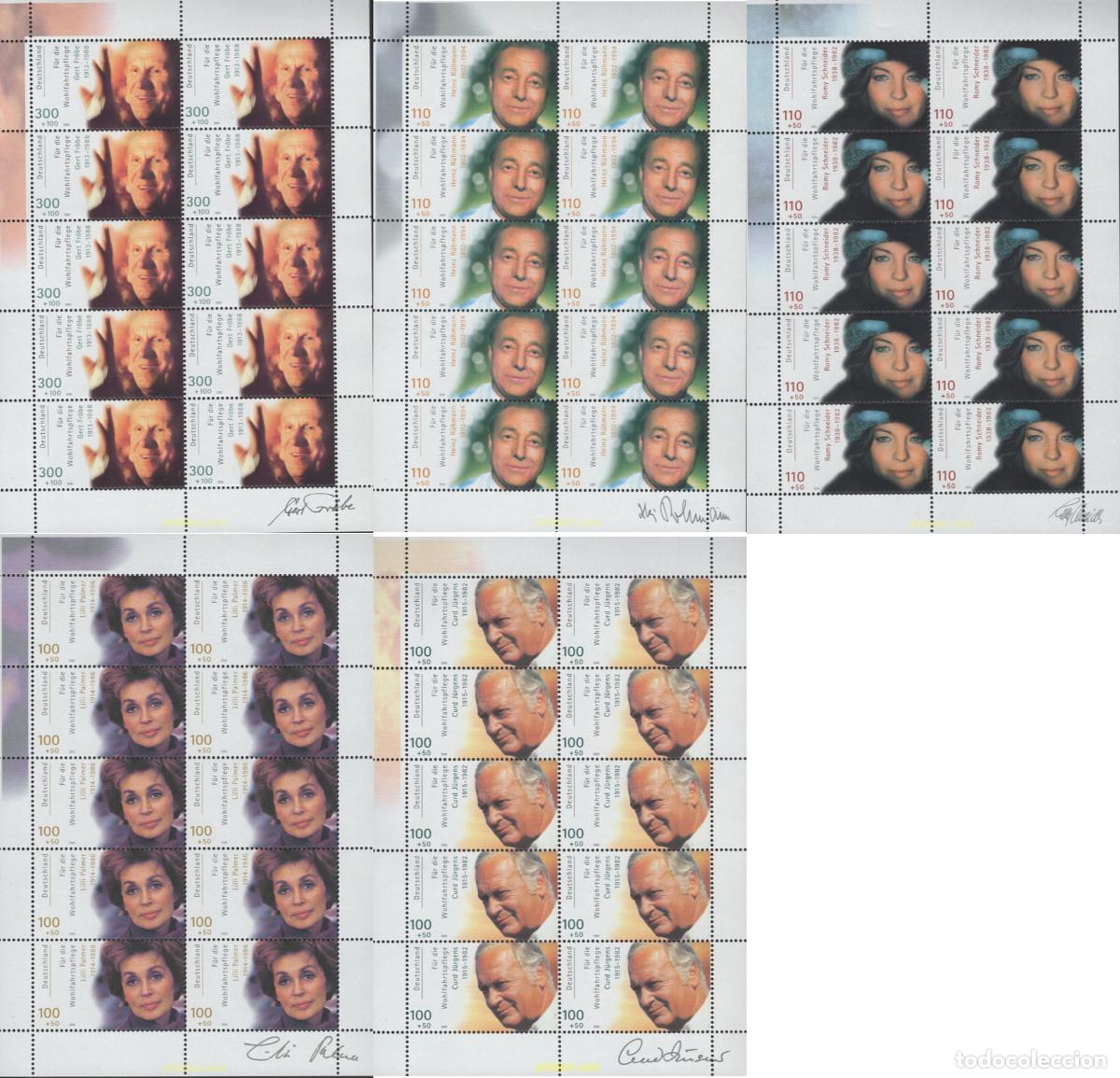 Sellos: 146777 MNH ALEMANIA FEDERAL 2000 PRO BENEFICIENCIA. ACTORES DE CINE