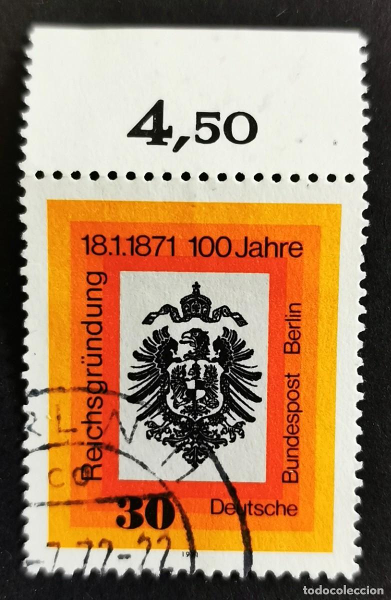 Sellos: Sello Alemania R.Federal 1971, &Aacute;guila Imperial con gran escudo pectoral y coron, 30 P Michel: DE 658
